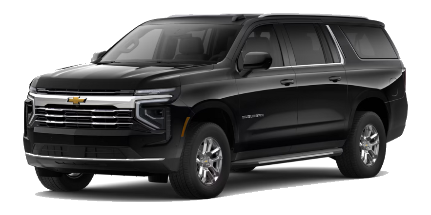 Black LT Suburban on a transparent background